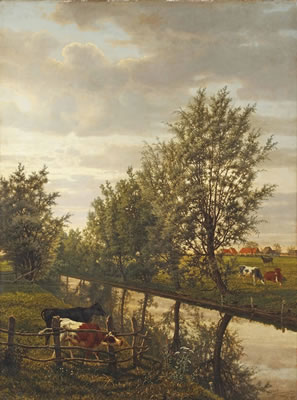 Au bord du canal by Jean Pierre François Lamoriniere - Auction record, sale price, and art valuation. Compare with similar artists and explore comparable artworks.