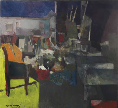 De stoel in de zon (atelier impressie)