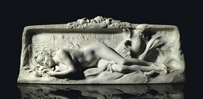 Sample artwork by Denis Pierre Puech (1854 - 1942), known for marble figural sculpture, mythology figures - View similar artists and auction records