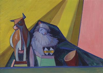 Cubo-futurist composition with toys by Alexander Bogomazov - Auction record, sale price, and art valuation. Compare with similar artists and explore comparable artworks.