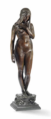 Sample artwork by Thomas (Sir Thomas) Brock (1847 - 1922), known for brozne and marble sculpture of classlical figures - View similar artists and auction records