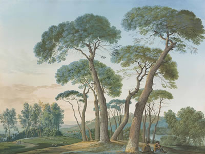 A group of stone pines near Tivoli, seen from Villa Adriana by Agostino Aglio Sr - Auction record, sale price, and art valuation. Compare with similar artists and explore comparable artworks.