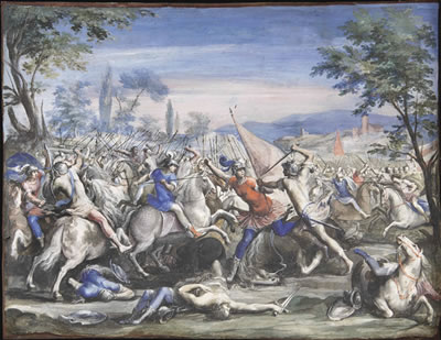 Battle scene by Francesco Allegrini - Auction record, sale price, and art valuation. Compare with similar artists and explore comparable artworks.