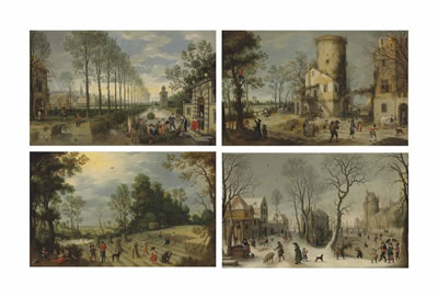 Sample artwork by Sebastian Vrancx (1573 - 1647), known for landscapes, genre scenes battles and scenes of village - View similar artists and auction records