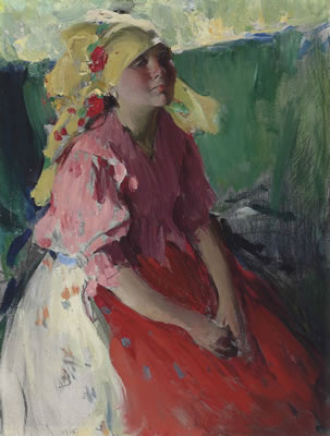 Young peasant woman
