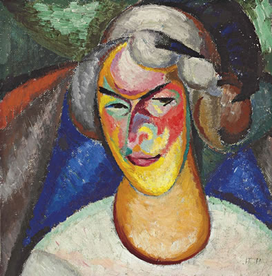 Portrait of Wanda Monastirskaia-Bgomazova (c.1890-1980)