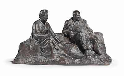 SIR WINSTON AND LADY CHURCHILL