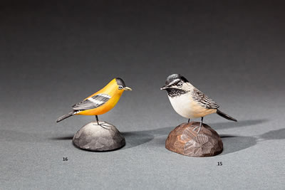 Miniature Black-Capped Chickadee