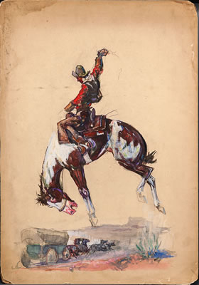 Bucking Bronco by Henry Brown Baker - Auction record, sale price, and art valuation. Compare with similar artists and explore comparable artworks.