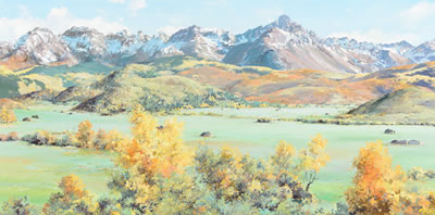 "San Juan Range, Colorado" by Linda Tuma Robertson - Auction record, sale price, and art valuation. Compare with similar artists and explore comparable artworks.