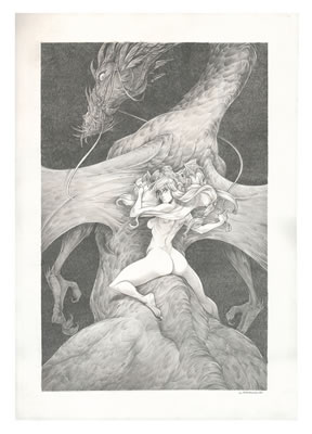 Sample artwork by Alessandro Barbucci (Born 1974), known for comics (sky doll) - View similar artists and auction records