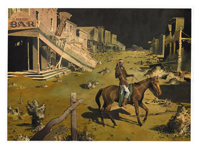 Illustration originale intitulée Ghost town, 2014 by Christian Rossi - Auction record, sale price, and art valuation. Compare with similar artists and explore comparable artworks.