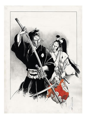 Illustration originale utilisée pour une sérigraphie 2008
