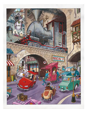 Sample artwork by Turf (Born 1966), known for comics - View similar artists and auction records