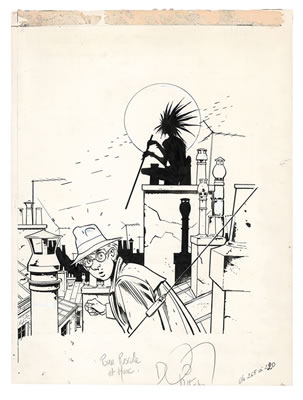 Sample artwork by Alain Dodier (Born 1955), known for comics - View similar artists and auction records