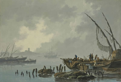 Les rives du Tage, effet de brume