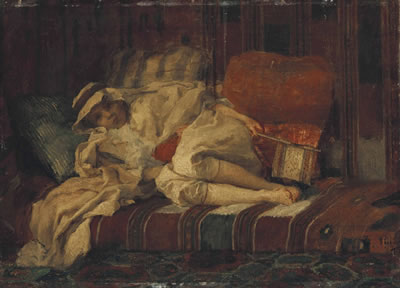 Portrait d'un jeune garçon en oriental