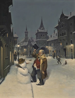 The snowman's friend