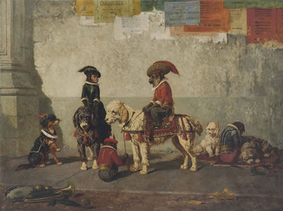 Sample artwork by Vincent De Vos (1829 - 1875), known for animals, figure, genre painting - View similar artists and auction records
