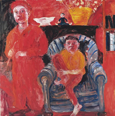 The Red Living Room
