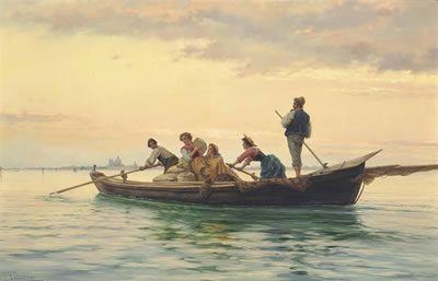 Music making on the Venetian lagoon