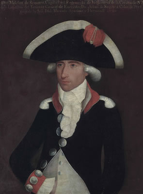Portrait of Don Melchor de Sequera, half-length, in the uniform of a Captain in the Infantry Regiment of the Crown of New Spain