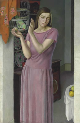 Girl with a Parrot