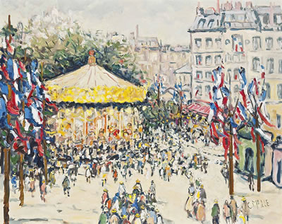 Paris, 14 Juillet à Montmartre