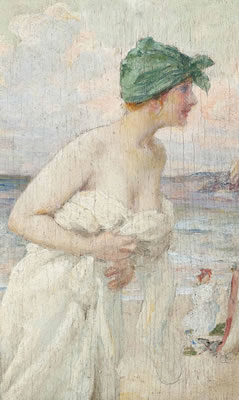 A Bather At Dusk