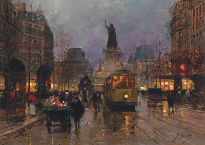 A flower seller in the Place de la République, Paris by Fausto Giusto - Auction record, sale price, and art valuation. Compare with similar artists and explore comparable artworks.