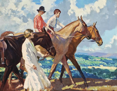 Morning ride by Frederick Whiting - Auction record, sale price, and art valuation. Compare with similar artists and explore comparable artworks.