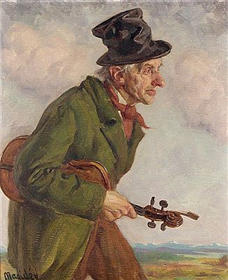 Wandermusikant mit Violine