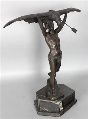 Herkules mit dem Adler des Prometheus