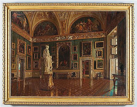The Sala Dell'iliade in the Galleria Palatine at the Pitti Palace by Antonio Mario Aspettati - Auction record, sale price, and art valuation. Compare with similar artists and explore comparable artworks.