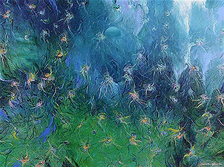 Sea horses and water reeds by Ismail Latiff - Auction record, sale price, and art valuation. Compare with similar artists and explore comparable artworks.