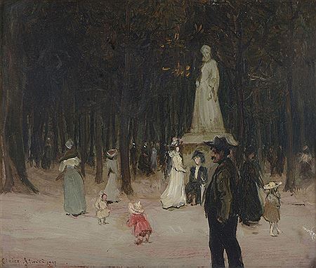 A Parisian park, possibly Luxembourg Gardens
