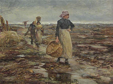 Fisher Folk on the Shore Line