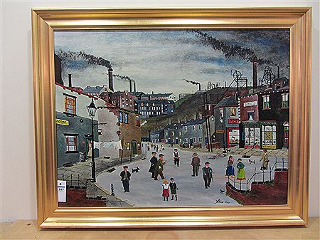 Coal Mining Town Street scene