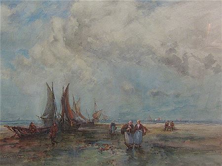 Landing the Catch by Frank Rousse - Auction record, sale price, and art valuation. Compare with similar artists and explore comparable artworks.