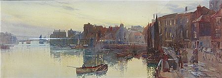 Evening after Rain Whitby by William Matthison - Auction record, sale price, and art valuation. Compare with similar artists and explore comparable artworks.