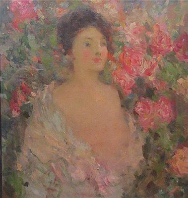 Sample artwork by Victor Noble Rainbird (1889 - 1936), known for painting, illustration, stained glass - View similar artists and auction records