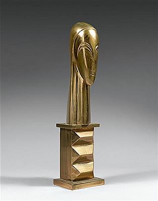 Visage de femme sur socle. 4/4/74. by Daniel Ghiatza - Auction record, sale price, and art valuation. Compare with similar artists and explore comparable artworks.