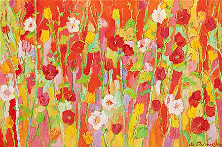 "Tulipany holenderskie, malwy polskie"