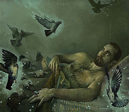 They come at night by Krzysztof Powalka - Auction record, sale price, and art valuation. Compare with similar artists and explore comparable artworks.