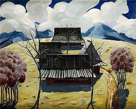 Sample artwork by Rafal Malczewski (1892 - 1965), known for naive landscape, expressionism - View similar artists and auction records