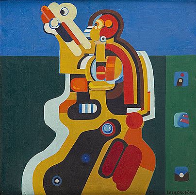 Kompozycja by Lech Okolow - Auction record, sale price, and art valuation. Compare with similar artists and explore comparable artworks.