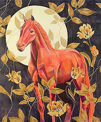 Red horse