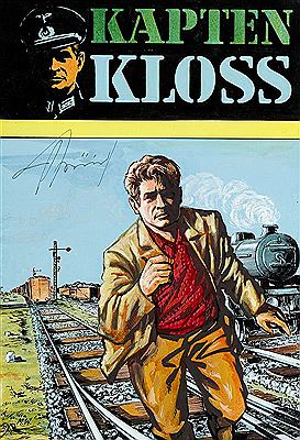 Kapitan Kloss cz. I - Agent J-23, okladka komiksowa do wydania szwedzkiego