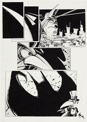 Batman idea - niepublikowana plansza komiksowa