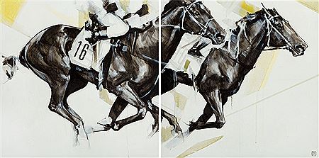 Rider 16, diptych